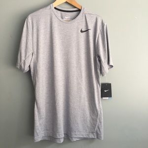 NWT Nike Dri Fit gray training shirt men’s large